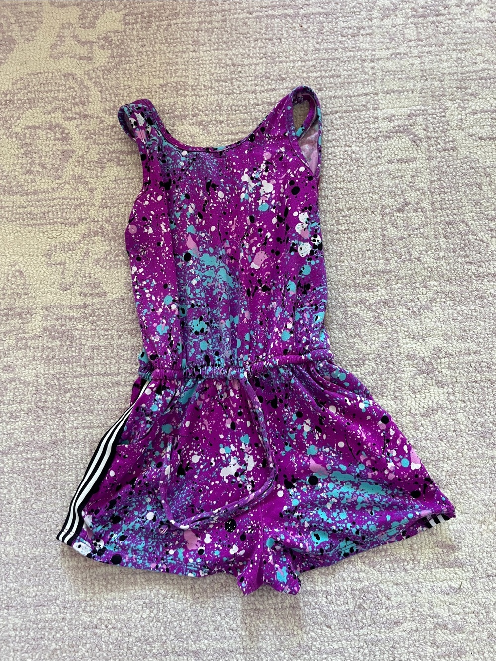Pixie lane Purple Paint-Splatter Romper